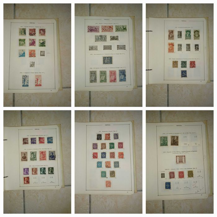 coleção de selos antigos