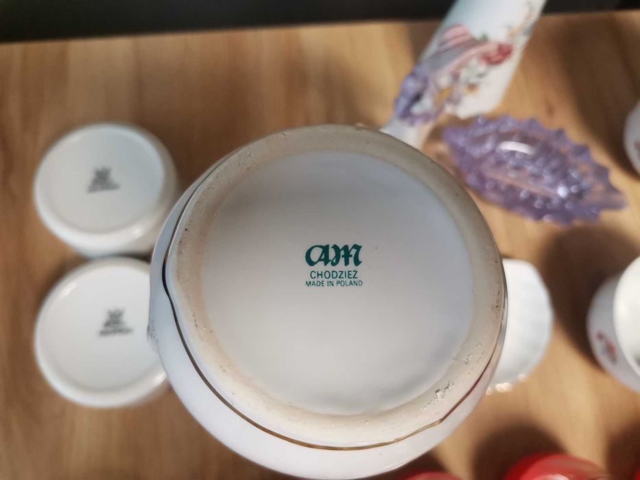 Stara porcelana PRL szkło Made in Poland Karolina, Chodzież