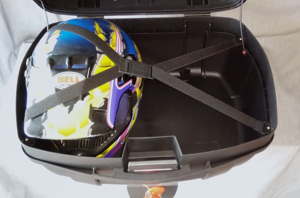 Top Case 2 capacetes encosto mota Mala Bagageira grande moto