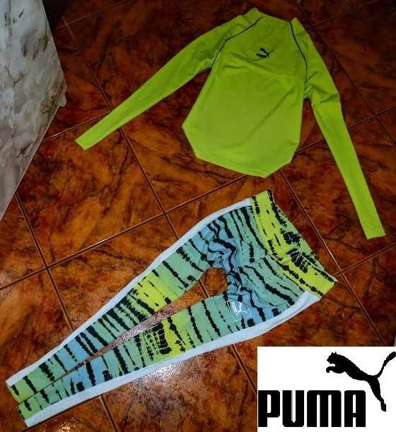 PUMA POWER CELL dres komplet ORYGINAŁ legginsy i bluza r S 36 NOWOŚĆ