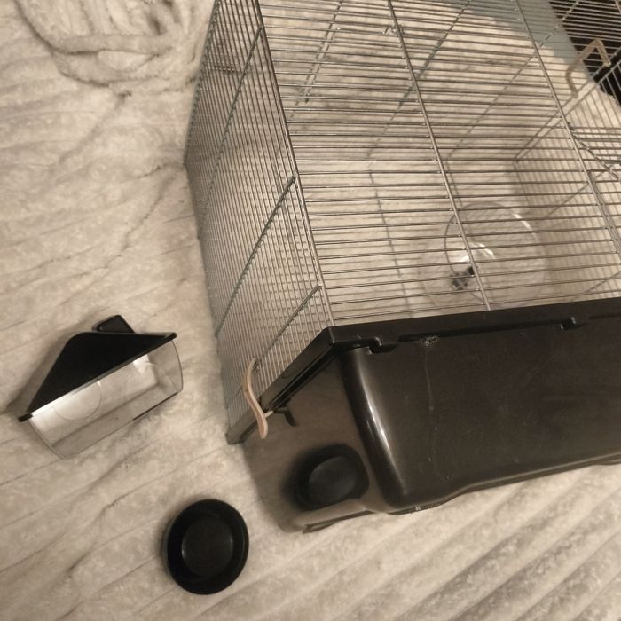 Duża klatka dla chomika szczura transport+ domek kołowrotek