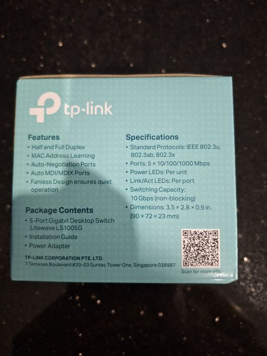 NOWY Switch Gigabit TP-Link LS1005G | 5 Portów | PARAGON i GWARANCJA