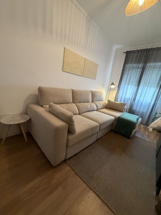 Sofá-cama IKEA.