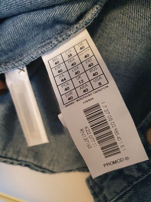 Kurtka dżinsowa Promod niebieska, rozm. 40