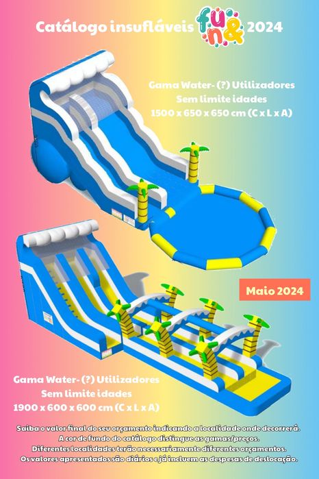 Insufláveis aquáticos eventos