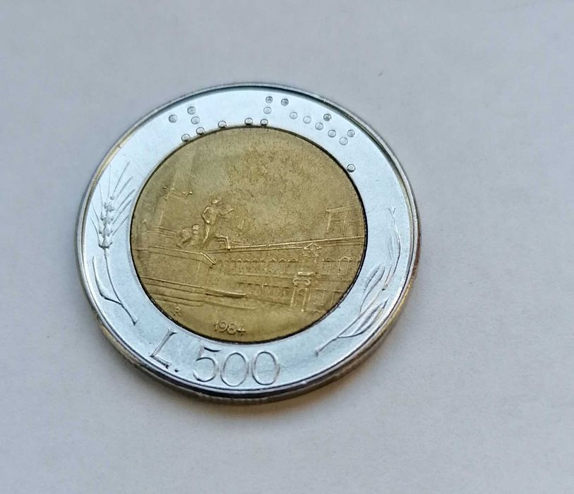 2 moedas italianas L 500 / 50 cêntimos vaticano 2013