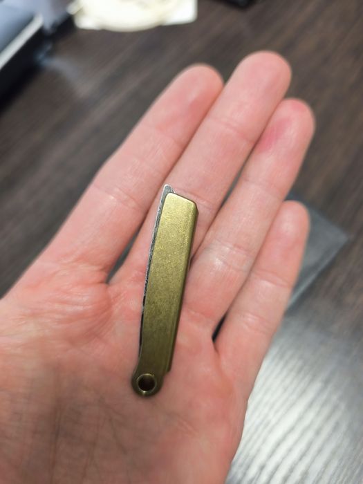 Складна міні-бритва Brass Damascus