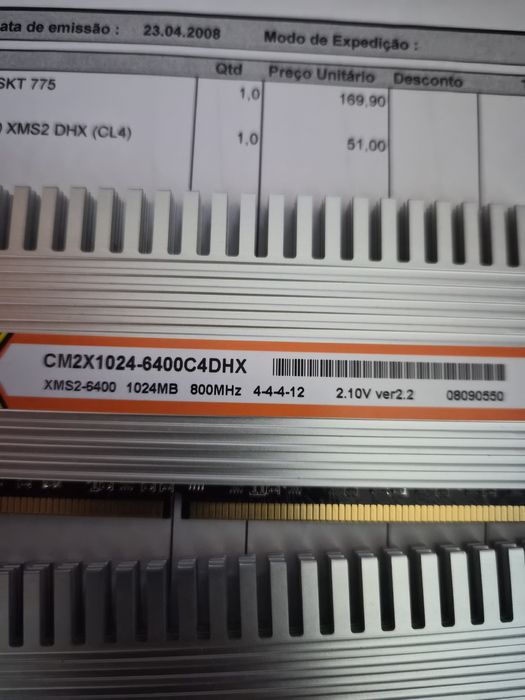 DDR2 2Gb 2x1Gb Corsair
