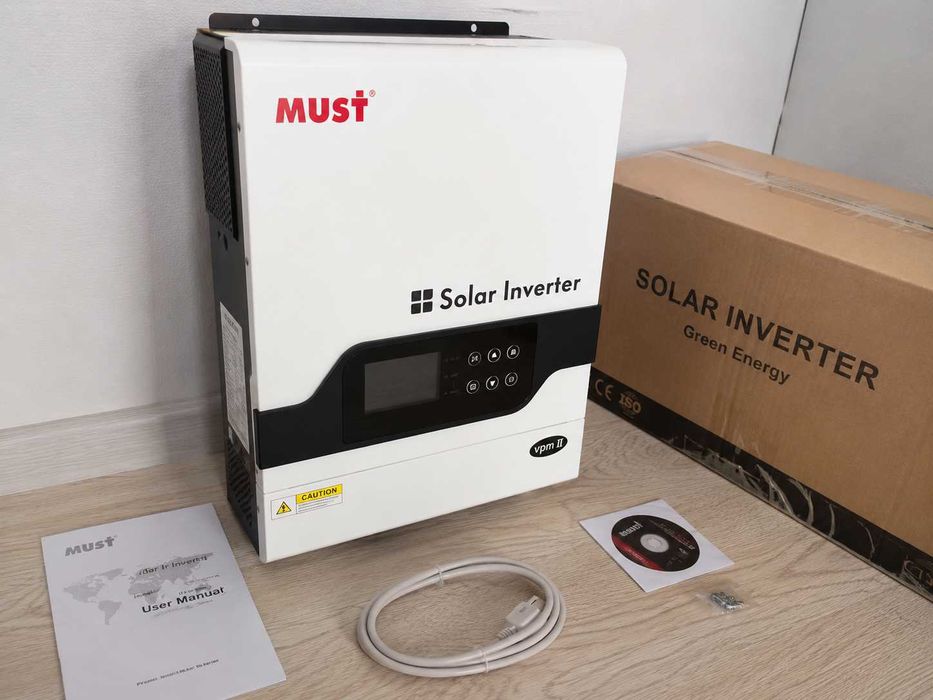 Акумулятор LiFePO MUST LP16-24100 25.6 V 100 Ah 2.56 kWh настінний, Wi-Fi + Гібридний інвертор, резервне живленняя  3,2 кв