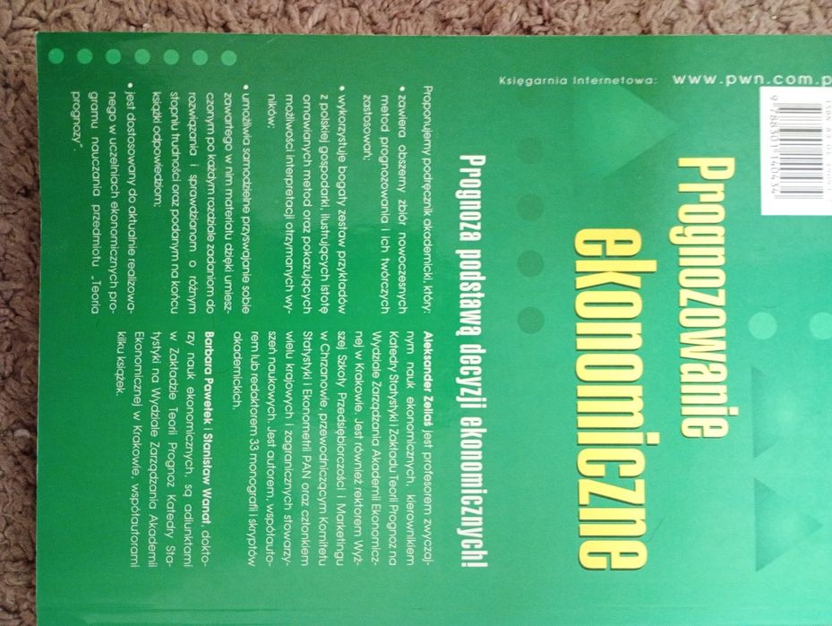 Prognozowanie ekonomiczne teoria przykłady zad. Zelaś Pawełek  Wanat