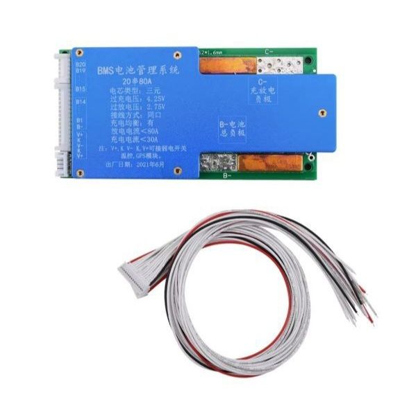 Плата bms 72v 20s 80a