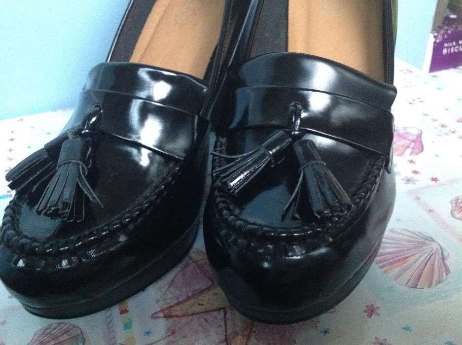 Mocassins salto alto