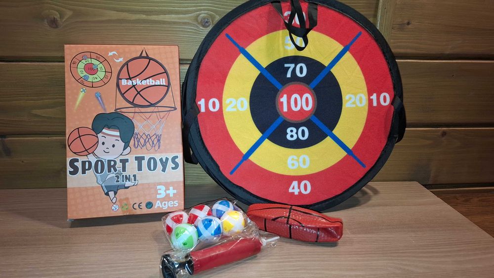 Super Zestaw 2 w 1 - Koszykówka - Basketball - Dart - Rzutki