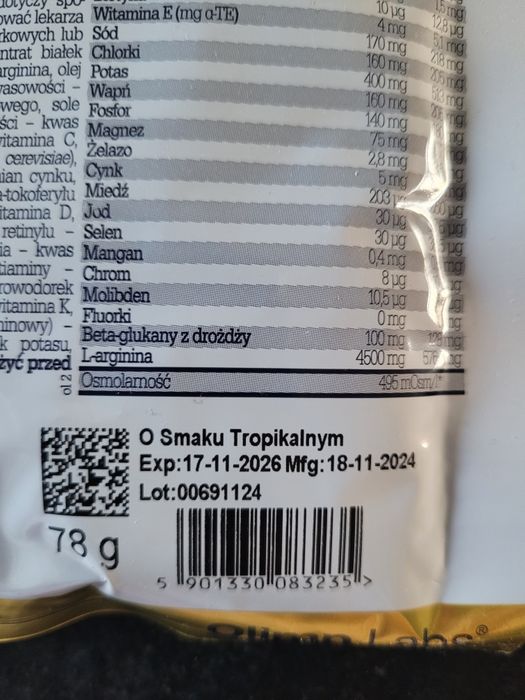 OLIMP Nutramil Immuven o smaku tropikalnym, wysokobiałkowe 4 saszetki