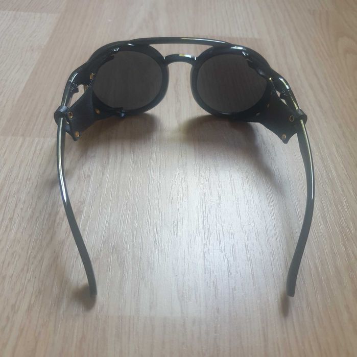Steampunk okulary czarne nowe