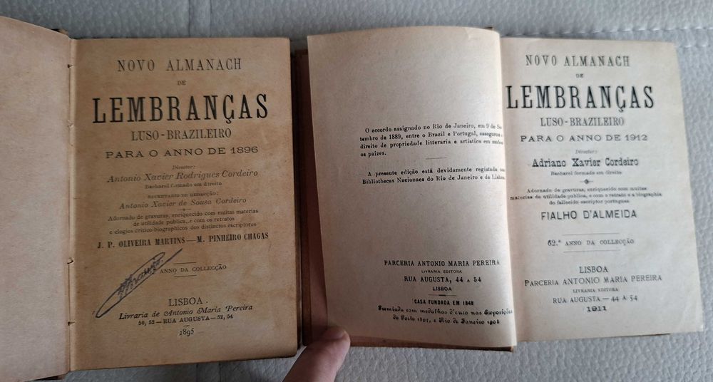 Almanaque de Lembranças Luso-Brasileiro 1986 e 1912