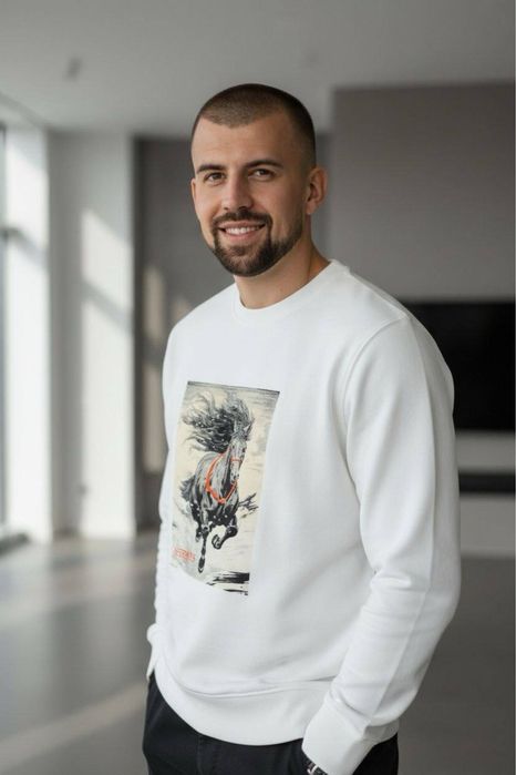 Чловічий світшот батнік тринитка diesel balenciaga dsquared2