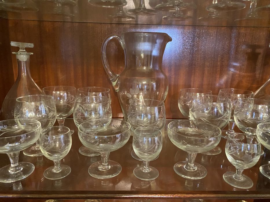 Conjunto de copos antigos