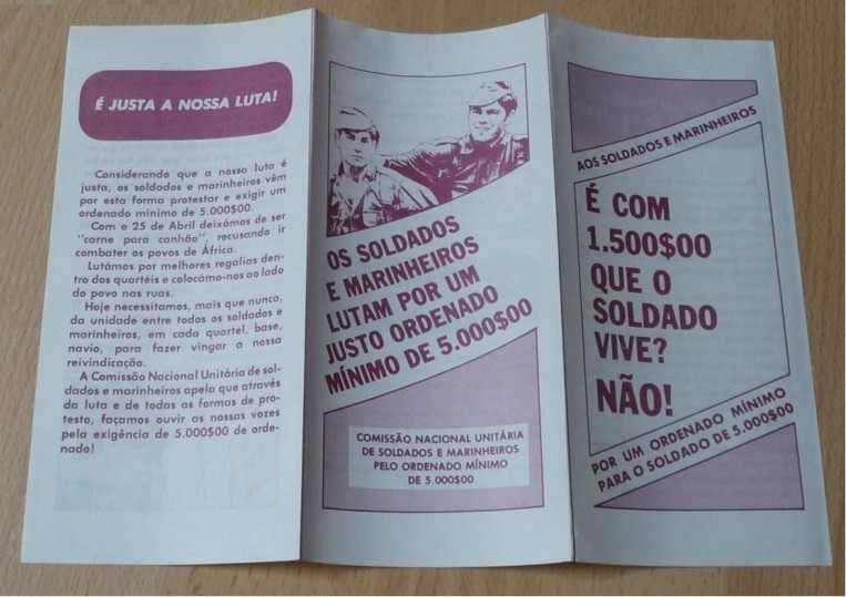 Histórico folheto propagandístico de 1975, impecável