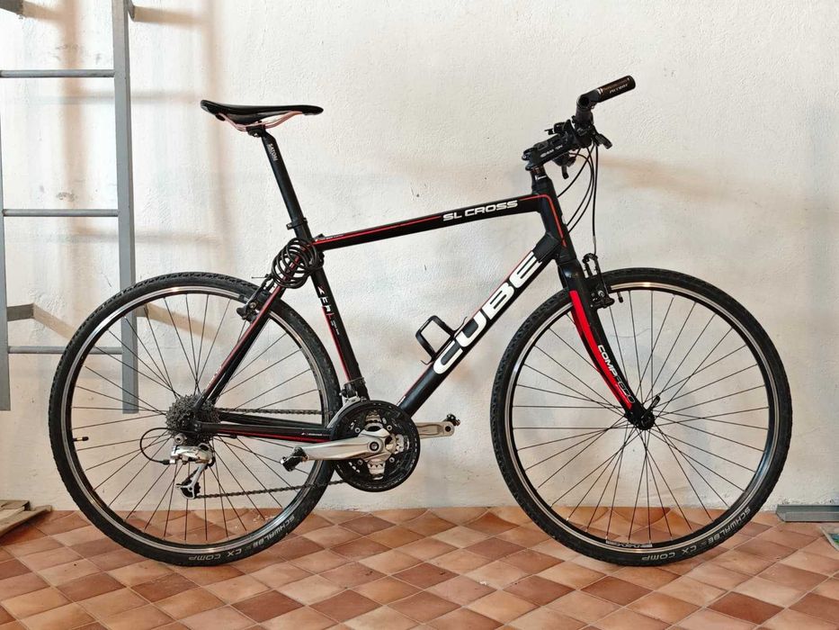 rower Cube SL Cross Comp - gravel z prostą kierownicą, nowe koła