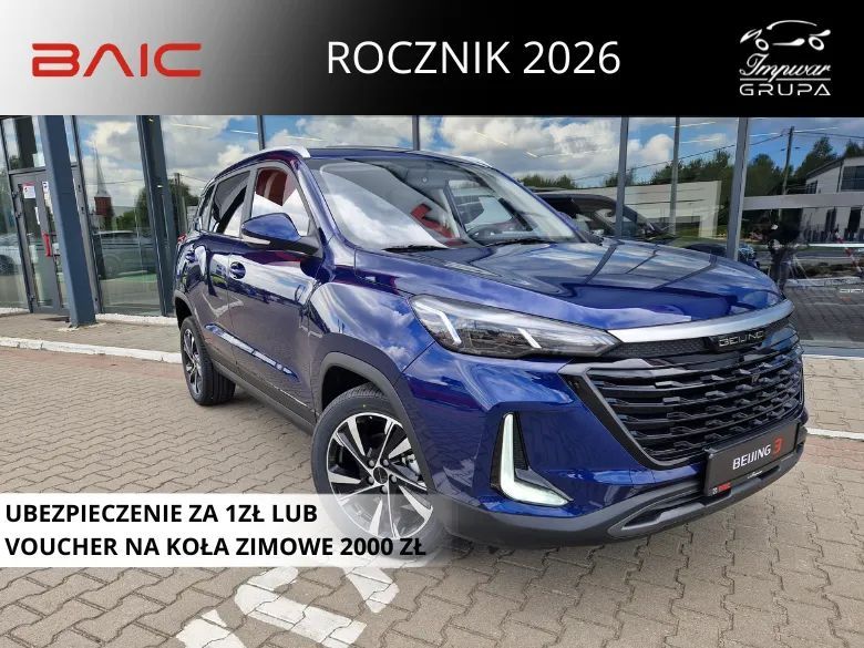 BAIC 3 Kamera Cofania / Półskóra / Czujniki Tył / Szyberdach / Full Led