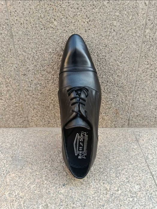 Sapatos Clássicos em Pele Brett & Sons (Preto)