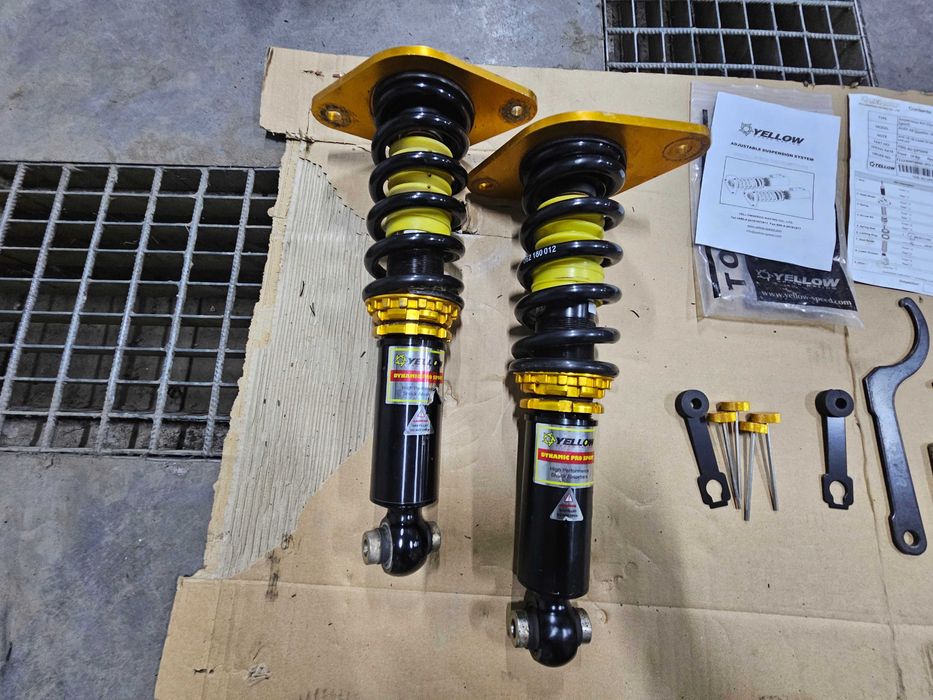 Gwint Yellow Speed Dynamic Pro Sport Audi A6 C5 Quattro S6 RS6