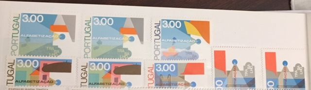 Séries, selos isolados e pares 1976 a 1977 (novos)