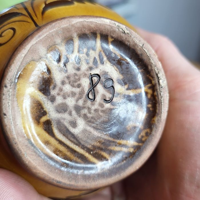 Ceramiczny wazon PRL 89'