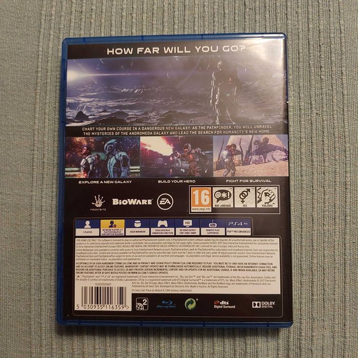 Mass Effect  ANDROMEDA gra na PS 4 (jak nowa)