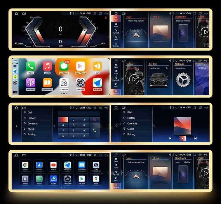 CarPlay Android Auto Radio DAB+ Android GPS WiFi 4G Nawigacja Bluetooth YouTube MP3 MP4 USB BMW X4 F26 Bose