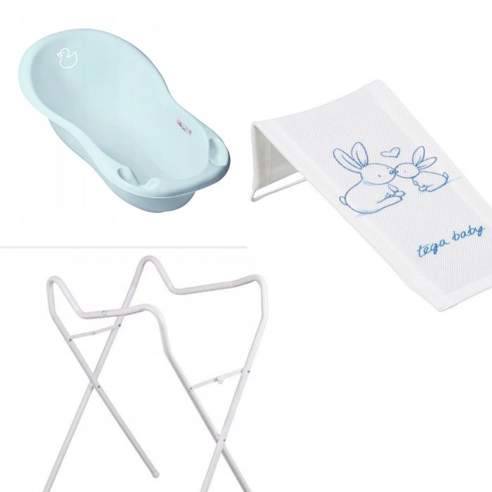 Tega baby wanienka niemowlęca stojak leżaczek