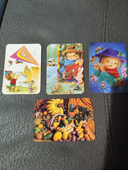 Quatro calendários de bolso de 2000