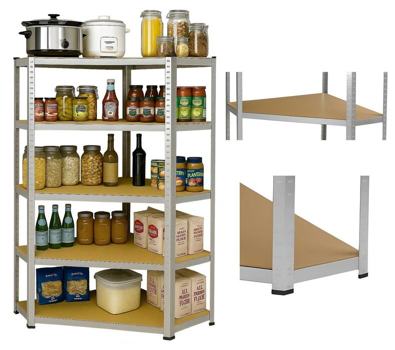 Regał magazynowy narożny 180x90x40 5 półek 875kg WYPRZEDAŻ