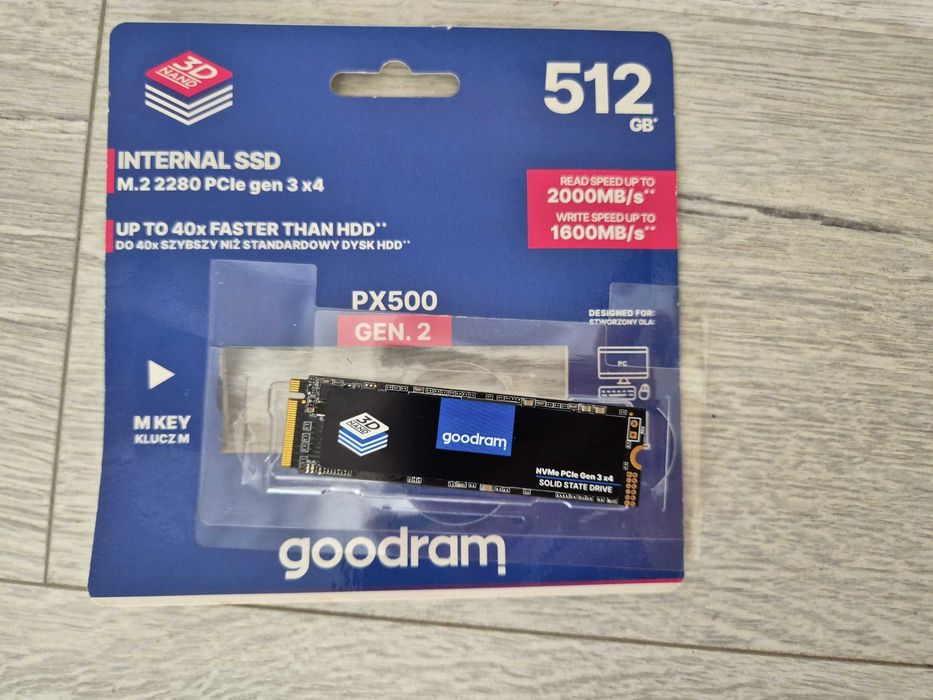 новий M.2 SSD диск 512GB GOODRAM PX500 (NVMe\PCI-e 3.0 x4). Trade-IN