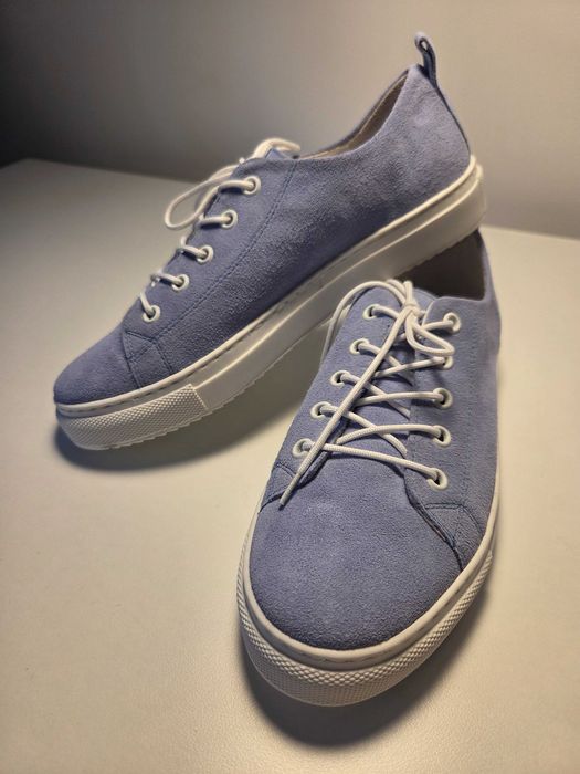 Trampki skórzane zamsz rozmiar 36