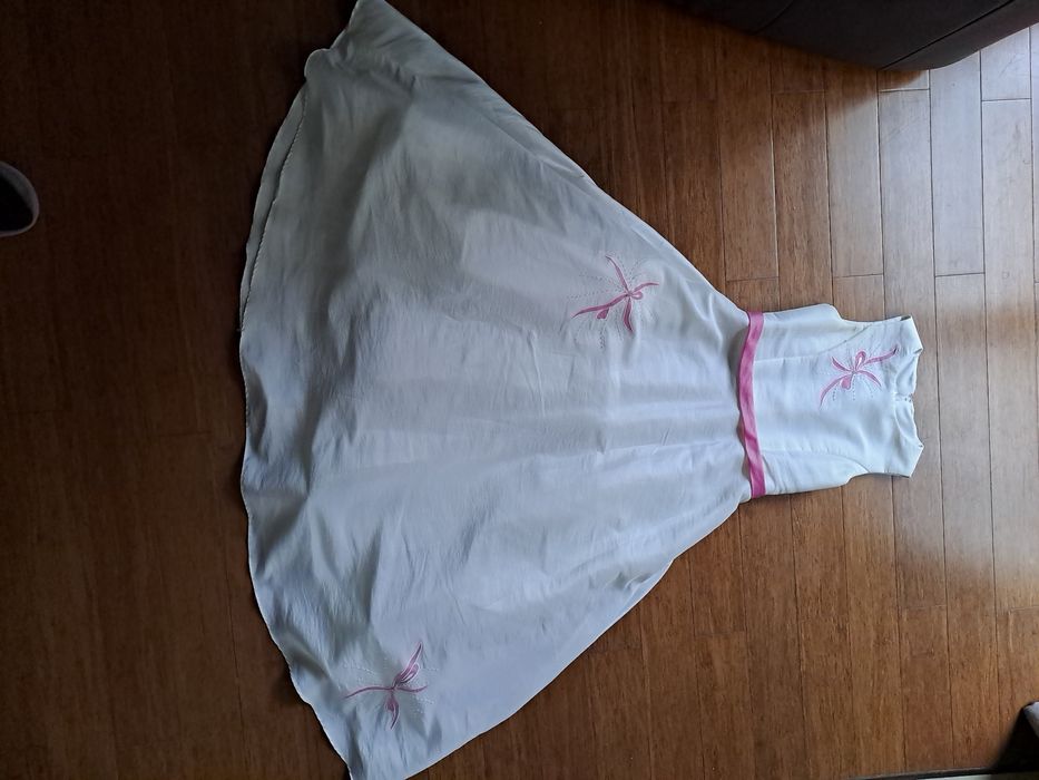 I Komunia, sukienka XS, użyta raz, piękną