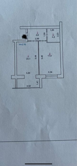 Продаж однокімнатної квартири в ЖК Мрія