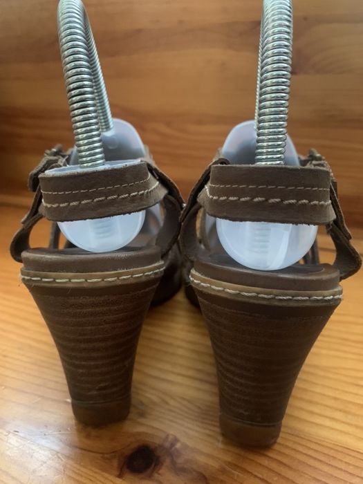 Sandálias Timberland Couro Castanho Anti-Fadiga t39