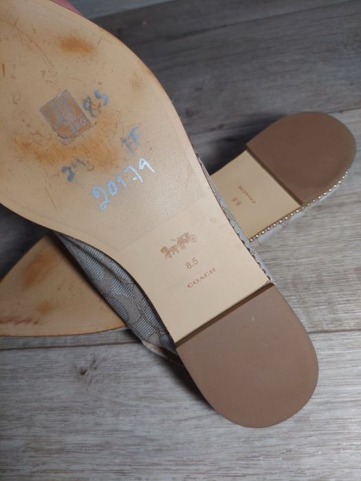 туфли балетки Coach Slingback Ballerina Flats in Signature Jacquard