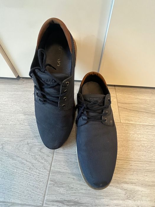 Buty chłopięce, męskie trzewiki granatowo brązowe 42. Okazja !