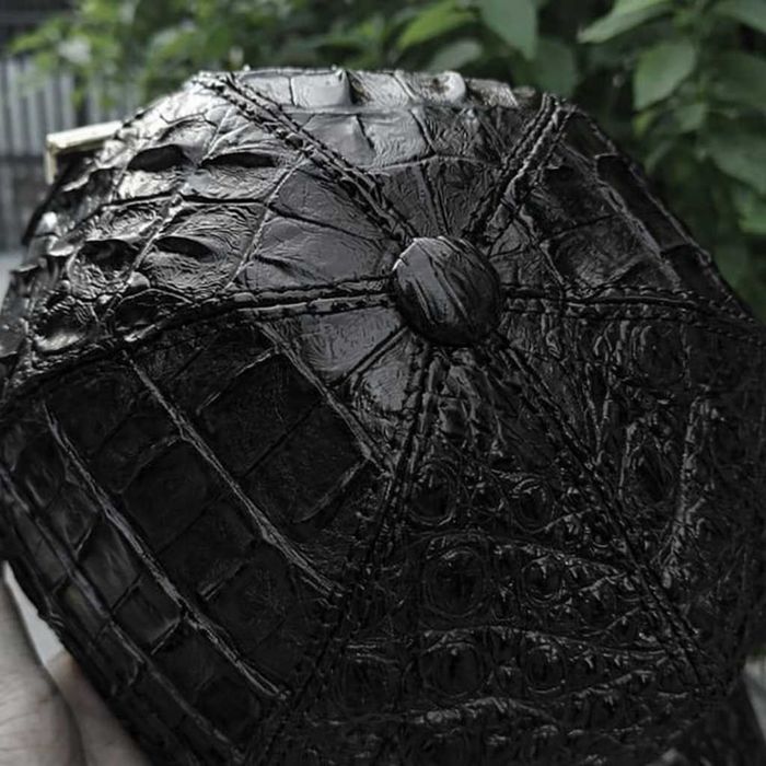 Бейсболка “Crocodile King” із натуральної шкіри крокодила