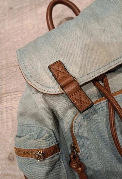 Plecak jeansowy  jasnoniebieski