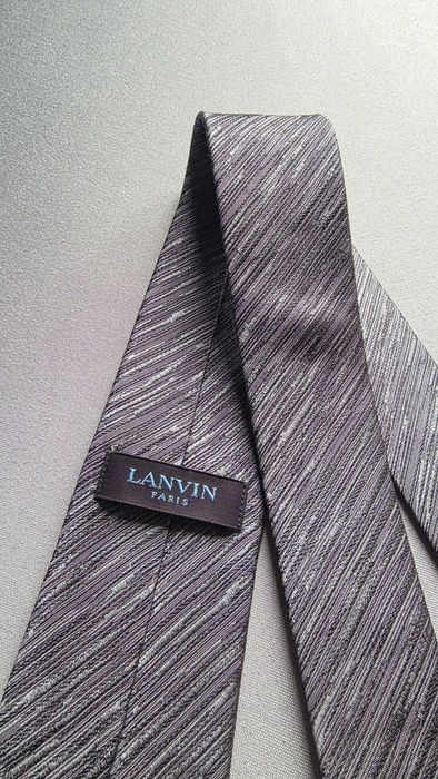 krawat jedwabny LANVIN