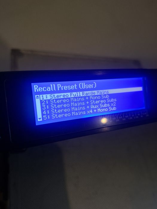 Procesor głośnikowy dbx venu 360 wyjścia wejścia 6/3