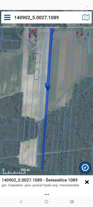 Działka rolna 6200 m² – Świesielice, gm. Ciepielów