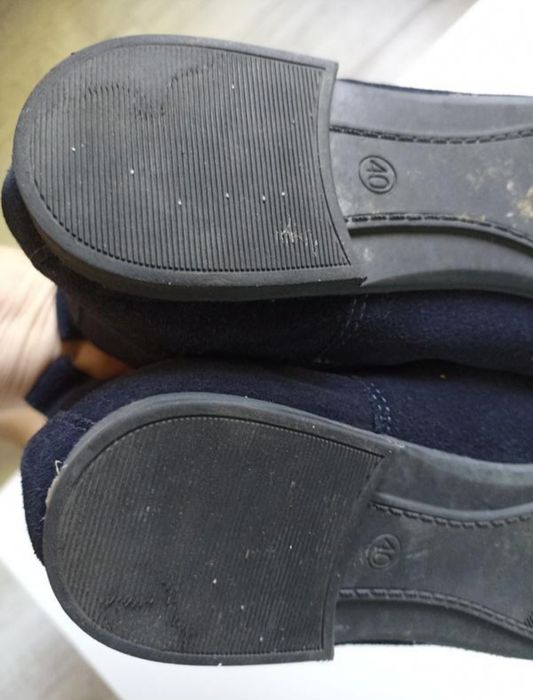 Лофери замша р.39(25.7см)вузька нога на дівчинку  Marco Tozzi