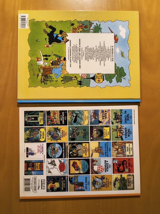 2 livros "As aventuras de Tintim" NOVOS