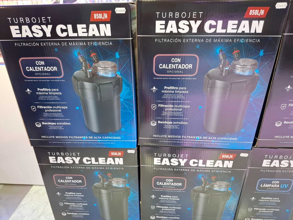 Filtro TurboJet Easy clean 850 c/ Termostato para aquario até 250L