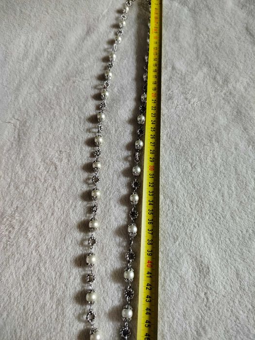 Korale z perłami hodowlanymi  dł47 cm